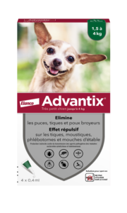 4007221016830 Advantix Très Petit Chien 4 Pipettes