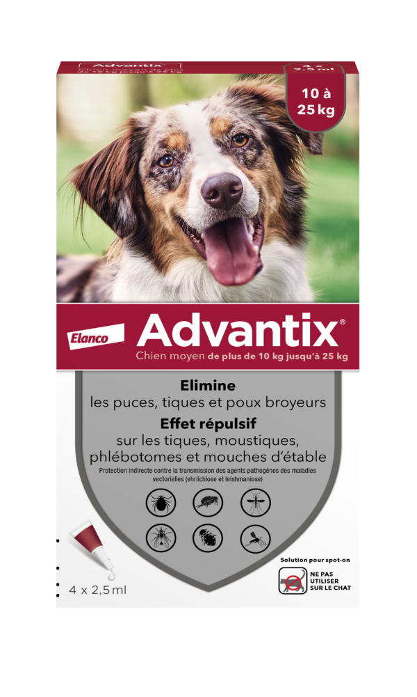 4007221016854 Advantix Chien Moyen 4 Pipettes
