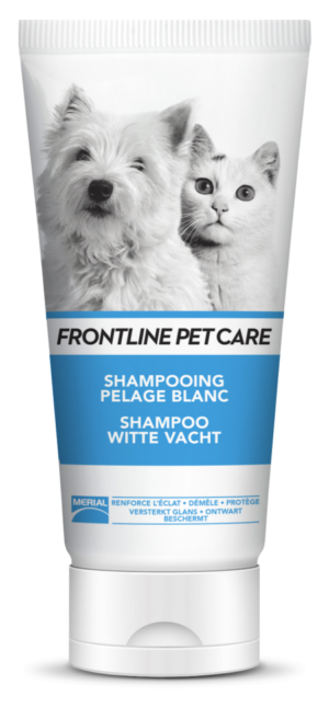 frontline petcare shampooing pelage blanc 200 ml merial