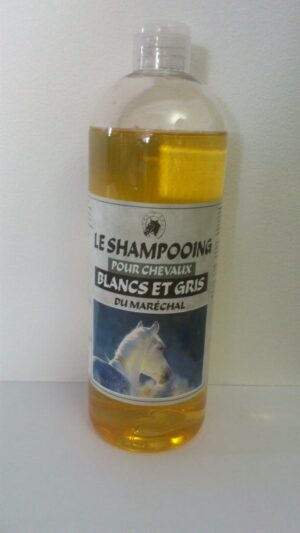shampooing pour chevaux blancs et gris 1l le marechal