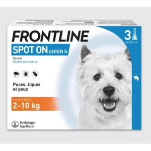 spot on chien 2 10 kg 3 pipettes