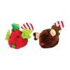 lot de deux souris de noel en peluche pour chats 1