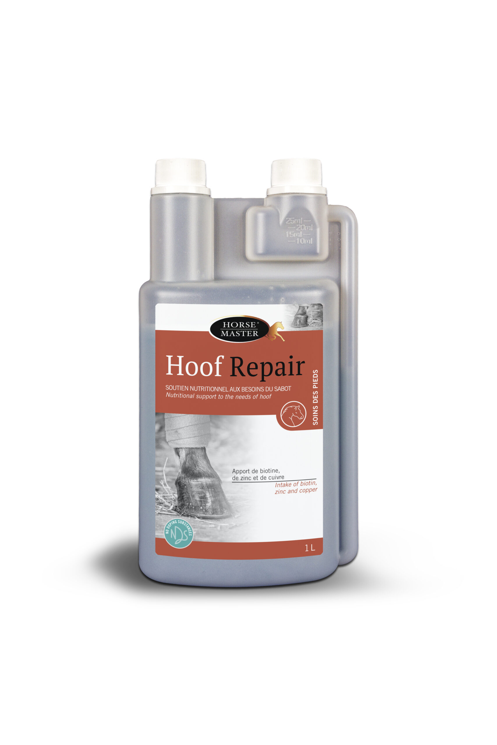 HOOF REPAIR - Biotine Liquide - HORSE MASTER 1 HM4 HOOF REPAIR 1L