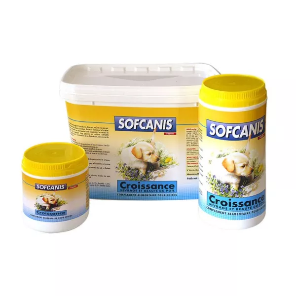 Sofcanis canin - Croissance chiot, poudre orale - MOUREAU 1 3700545300401 sofcanis canin croissance poudre orale 1kg sevrage phases de croissance peau pelage