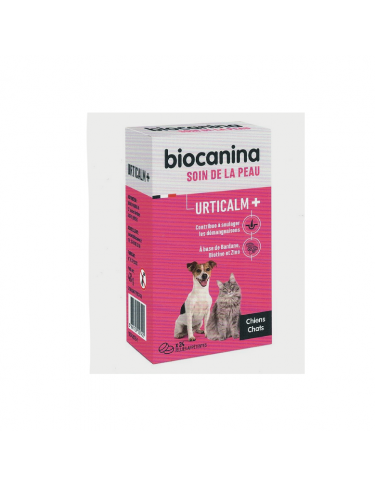 URTICALM + - Soin de la peau , Chien et Chat 26 Jellies - BIOCANINA 1 urticalm