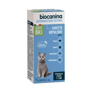 3661729026503 biocanina antiparasitaire externe pipette repulsive chatons chats 1 5kg 1 pipette