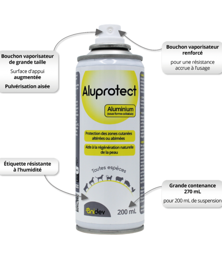 Aluprotect – Spray protecteur à l'aluminium pour toutes espèces ,270ml - ARCANATURA 1 aluprotect