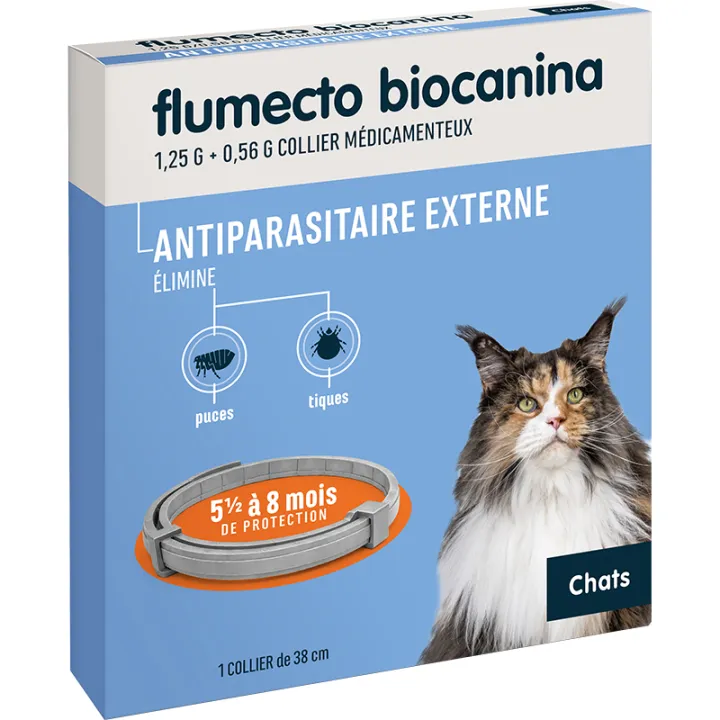 Flumecto - Collier antiparasitaire externe chat - BIOCANINA 1 fc7647bed1445bd5948642d9f056